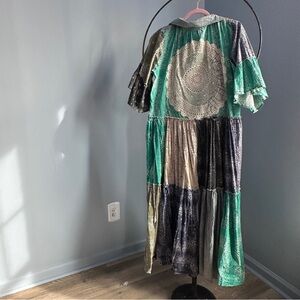 Patched Gal Bohemian Patchwork Maxi Duster